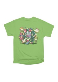 T-Shirt Threadless - Let's Roll Link Kelly Green